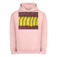 Pigment Salmon mardi gras bead leopard Urban Hoodie - BarkalooDesign