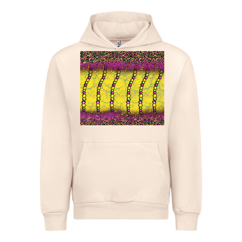 Mardi Gras Bead Leopard Urban Hoodie by BarkalooDesign | Teevron