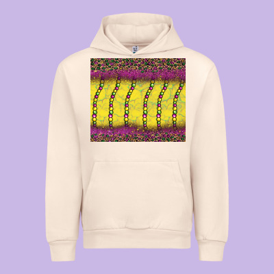 Mardi Gras Bead Leopard Urban Hoodie Designed By Barkaloodesign