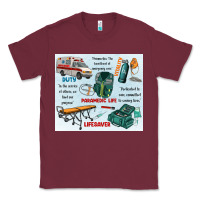 Burgundy paramedic life Classic Tee - MaliasSmallBusiness
