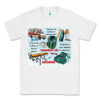White paramedic life Classic Tee - MaliasSmallBusiness