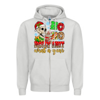 Ho Ho Holy Shit What A Year Zipper Hoodie | Teevron
