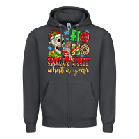 Smoke ho ho holy shit what a year Zipper Hoodie - MaliasSmallBusiness