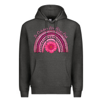 Charcoal Heather in october we wear pink rainbow Premium Hoodie - AdoDesignShop