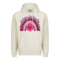 Oatmeal Heather in october we wear pink rainbow Premium Hoodie - AdoDesignShop