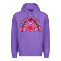 Purple in october we wear pink rainbow Premium Hoodie - AdoDesignShop