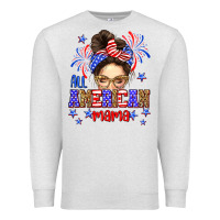 Oatmeal Heather All American mama Premium Sweatshirt - Neo Western