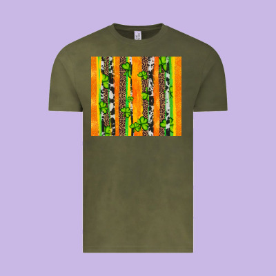 St Patricks Shamrock With Cowhide Vintage Tee Designed By Artiststas