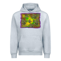 Heather Grey mardi gras background Urban Hoodie - BarkalooDesign