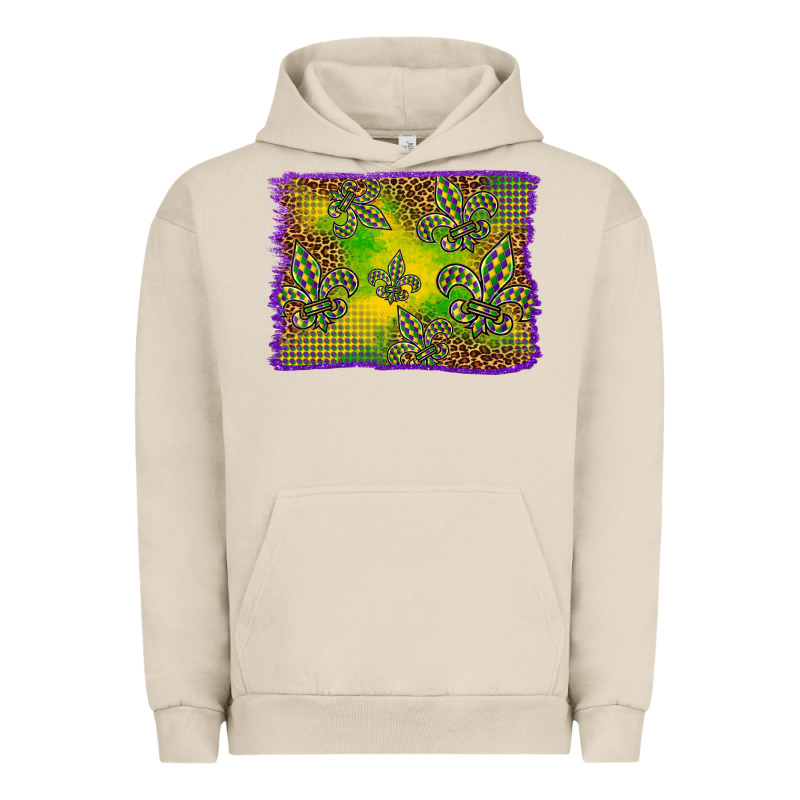 Mardi Gras Background Urban Hoodie by BarkalooDesign | Teevron