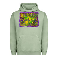 Pigment Oil Green mardi gras background Urban Hoodie - BarkalooDesign
