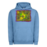 Pigment Pebble Blue mardi gras background Urban Hoodie - BarkalooDesign