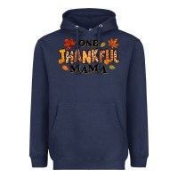 Navy one thankful mama Heavyweight Hoodie - texasbilliewilder