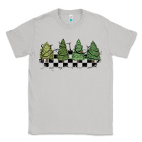Moon Dust christmas checkered trees Classic Tee - MaliasSmallBusiness