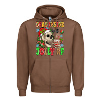 Chestnut dead inside but jolly af Zipper Hoodie - MaliasSmallBusiness