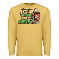 Antique Gold when your  dead insıde but is christmas Premium Sweatshirt - CowhideDigitalArt