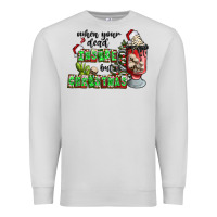 Dove Grey when your  dead insıde but is christmas Premium Sweatshirt - CowhideDigitalArt