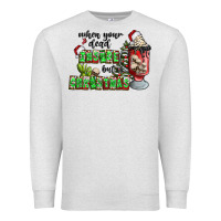 Oatmeal Heather when your  dead insıde but is christmas Premium Sweatshirt - CowhideDigitalArt