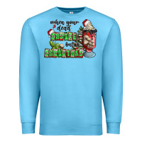 Ocean Blue when your  dead insıde but is christmas Premium Sweatshirt - CowhideDigitalArt