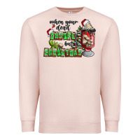 Pale Pink when your  dead insıde but is christmas Premium Sweatshirt - CowhideDigitalArt
