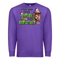Purple when your  dead insıde but is christmas Premium Sweatshirt - CowhideDigitalArt
