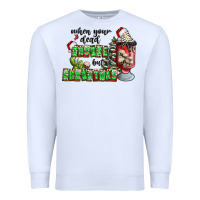 White when your  dead insıde but is christmas Premium Sweatshirt - CowhideDigitalArt