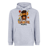 One Thankful Mama Afro Messy Bun Heavyweight Hoodie | Teevron