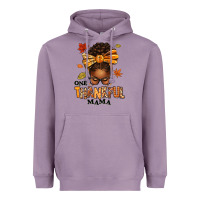 Lavender one thankful mama afro messy bun Heavyweight Hoodie - texasbilliewilder