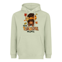 Matcha one thankful mama afro messy bun Heavyweight Hoodie - texasbilliewilder
