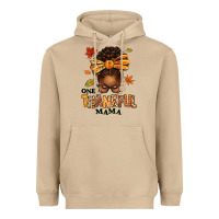 Mushroom one thankful mama afro messy bun Heavyweight Hoodie - texasbilliewilder