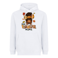 White one thankful mama afro messy bun Heavyweight Hoodie - texasbilliewilder