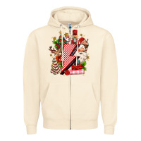 Sandshell christmas season lightning bolt Zipper Hoodie - MaliasSmallBusiness