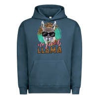 Pigment Midnight Navy western no prob llama Urban Hoodie - LillyAllenDesigns