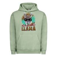 Pigment Oil Green western no prob llama Urban Hoodie - LillyAllenDesigns