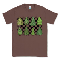 Chestnut checkered trees Classic Tee - MaliasSmallBusiness