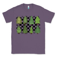 Lavender checkered trees Classic Tee - MaliasSmallBusiness