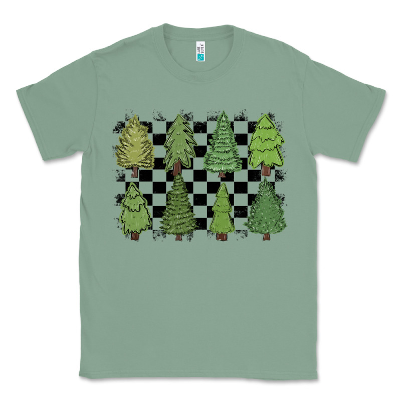 Checkered Trees Classic Tee by MaliasSmallBusiness | Teevron