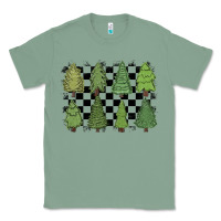 Sage checkered trees Classic Tee - MaliasSmallBusiness