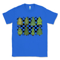 True Royal checkered trees Classic Tee - MaliasSmallBusiness