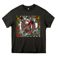 Asphalt Rodeo Santa Heavy Core Tee - CowhideDigitalArt