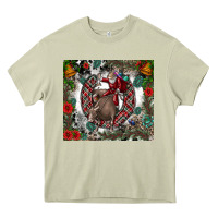Mossy Rodeo Santa Heavy Core Tee - CowhideDigitalArt