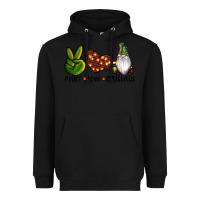 Black peace love gnomes christmas Heavyweight Hoodie - RanaPortraitStore