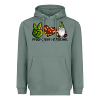 Sage peace love gnomes christmas Heavyweight Hoodie - RanaPortraitStore