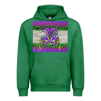 Emerald mardi gras  mask Urban Hoodie - BarkalooDesign