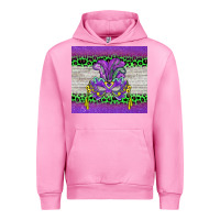 Fuchsia Pink mardi gras  mask Urban Hoodie - BarkalooDesign