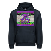 Navy mardi gras  mask Urban Hoodie - BarkalooDesign