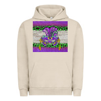 Pigment French Oak mardi gras  mask Urban Hoodie - BarkalooDesign