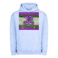 Pigment Grape Ice mardi gras  mask Urban Hoodie - BarkalooDesign