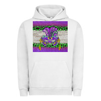 Pigment Lunar Rock mardi gras  mask Urban Hoodie - BarkalooDesign