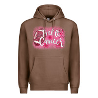 Chestnut tackle cancer football leopard Premium Hoodie - AdoDesignShop